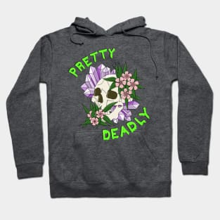 Pretty Deadly - Skull with Oleander and Amethyst Hoodie